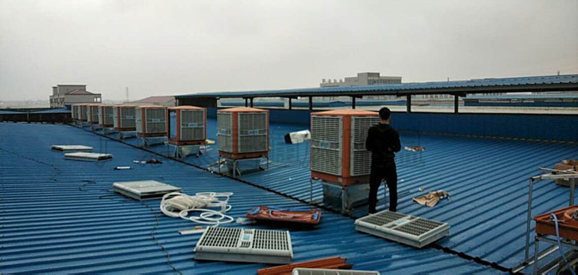 鋼結構車間如何降溫？鋼結構廠冷風機降溫方案