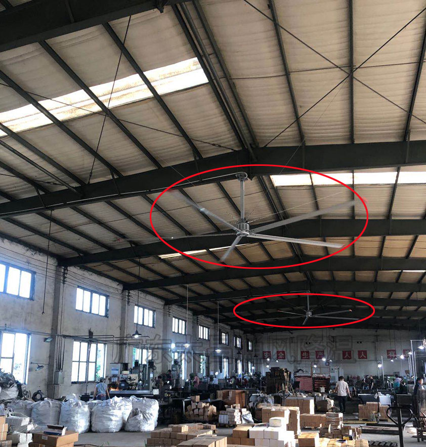 家具廠工業大風扇通風降溫方案